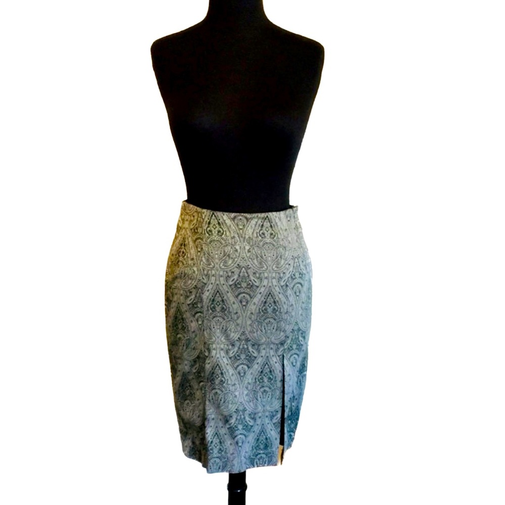 Bebe Brocade Pencil Skirt